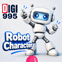 Robot Character Design GIF by Digi 995