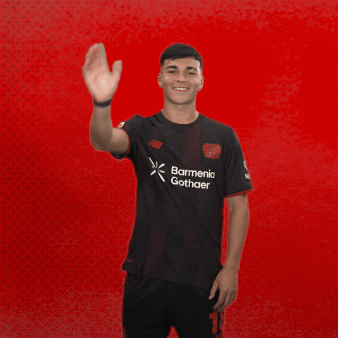 Bayer 04 Hello GIF by Bayer 04 Leverkusen