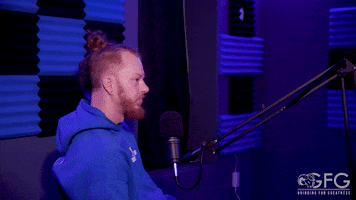 GrindingforGreatness smile laugh microphone giggle GIF