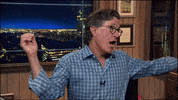 Stephen Colbert Sprinkler GIF by The Late Show With Stephen Colbert