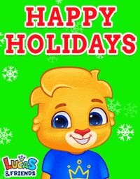 Merry Christmas GIF by Lucas and Friends by RV AppStudios