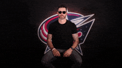 Shocked Top Gun GIF by Columbus Blue Jackets