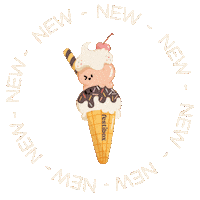 New Post Ice Crem Sticker by Festibox
