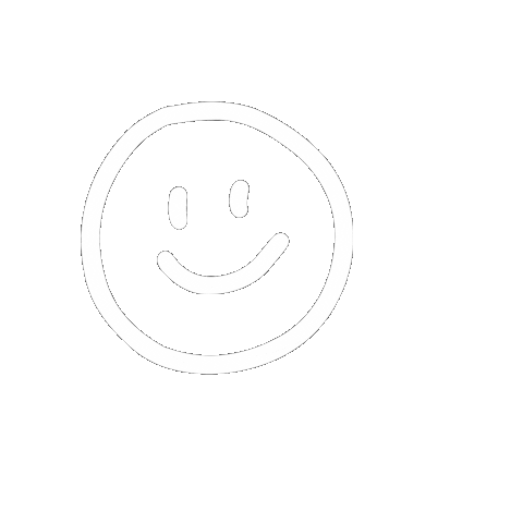 Happy White Aesthetic Sticker