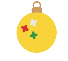 Swinging Christmas Tree Sticker by Julia Gluyas