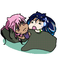 Wake Up Couple Sticker