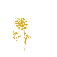 Mentablu flower yellow for you grazie Sticker