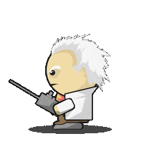 back to the future boss logic Sticker by Leroy Patterson