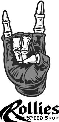 RolliesSpeedShop rock on devil horns rollies rolliesspeedshop Sticker