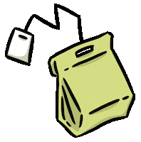 Tea Trash Sticker by Mike O.