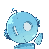 Robot Hello Sticker by Mr.io Games