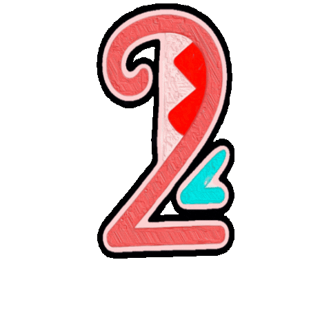 Two Of Us Typography Sticker by The3Flamingos