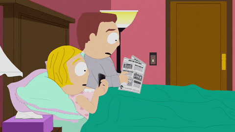 bed smartphone GIF by South Park 