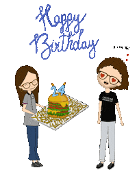 sararonchieri love birthday couple happybirthday Sticker