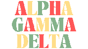 Alpha Delta Sticker