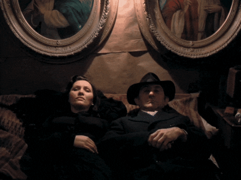 Look At Each Other Sit Up GIF