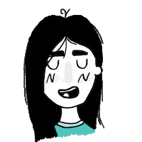 Illustration Hair Sticker
