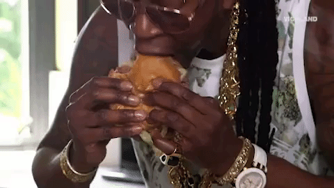burger eating GIF by MOST EXPENSIVEST