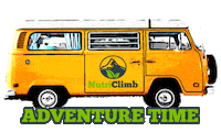 Vw Bus Adventure Sticker by NutriClimb