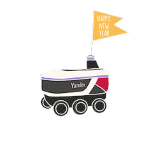 New Year Robot Sticker