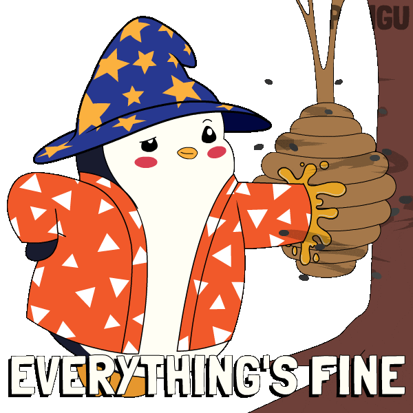 Burning On Fire Sticker by Pudgy Penguins