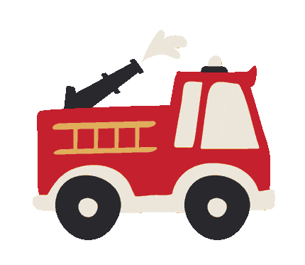 Max Fire Truck Sticker by Maxomorra
