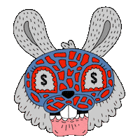 zombie rabbit Sticker by TV channel 2x2
