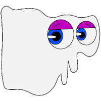 hazeandlines halloween eyes scary creepy Sticker