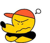 Angry Character Sticker