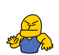 Character Muscle Sticker