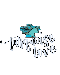 Turquoise Thunderbird Sticker by Courtney Smith Silver Co