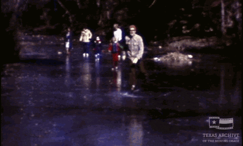 ice skating austin GIF by Texas Archive of the Moving Image