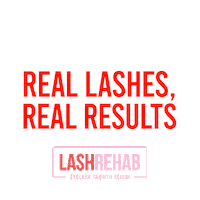 thelashrehab real results realresults lashrehab real lashes Sticker