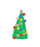 Happy Christmas Tree Sticker by Halcyon Nights