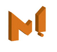 maskineriet logo orange m symbol Sticker