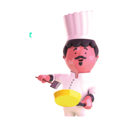 Chill Chef Sticker by DUNZO
