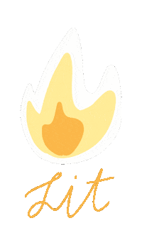 Fire Candle Sticker by Flambette