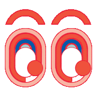 Suspicious Illustration Sticker by juliechicago