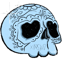 Day Of The Dead Skull Sticker