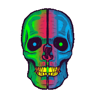 iamtokebi mood psychedelic surprise neon Sticker