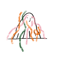 Celebration Ghost Sticker by Snackfood