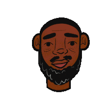 Tired Black Man Sticker by JellaCreative