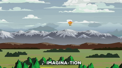 sky floating off GIF by South Park 