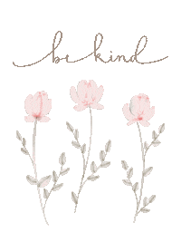 courtleeart flowers be kind bekind courtleeart Sticker