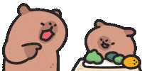 Capybara No Sticker by sansanplanet