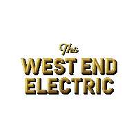 The West End Electric Sticker by Strut & Fret