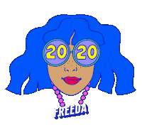 Happy New Year Sticker by FREEDA_EN