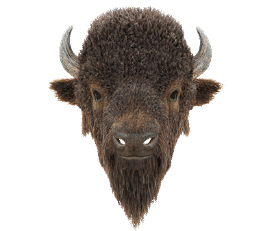 Robots Bison Sticker by Woodblock