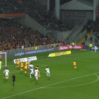 La passe dé' d'Antoine Mendy pour Gaëtan Laborde