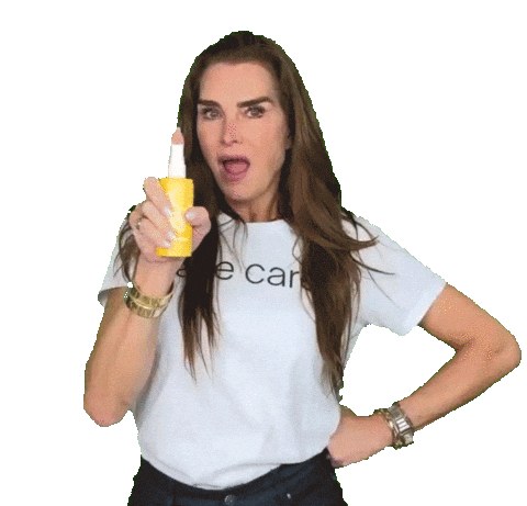 Spraying Take Care Sticker by Brooke Shields